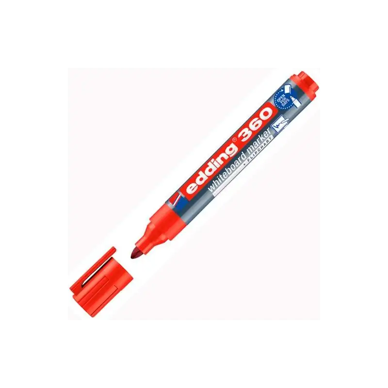 (360-02) EDDING MARCADOR PIZARRA BLANCA 360 RELLENABLE ROJO