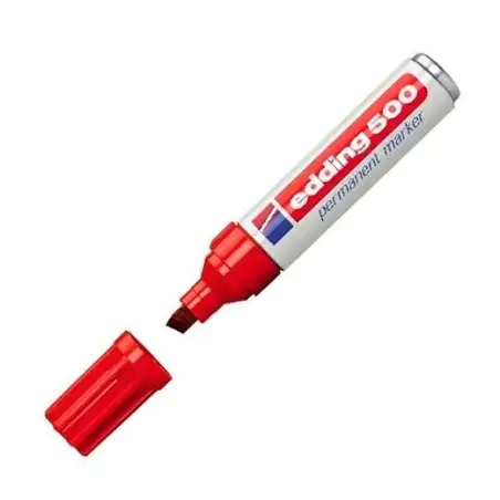 (500-02) EDDING MARCADOR PERMANENTE 500 ROJO