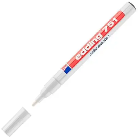 (751-49) EDDING MARCADOR PERMANENTE TINTA OPACA 751 BLANCO