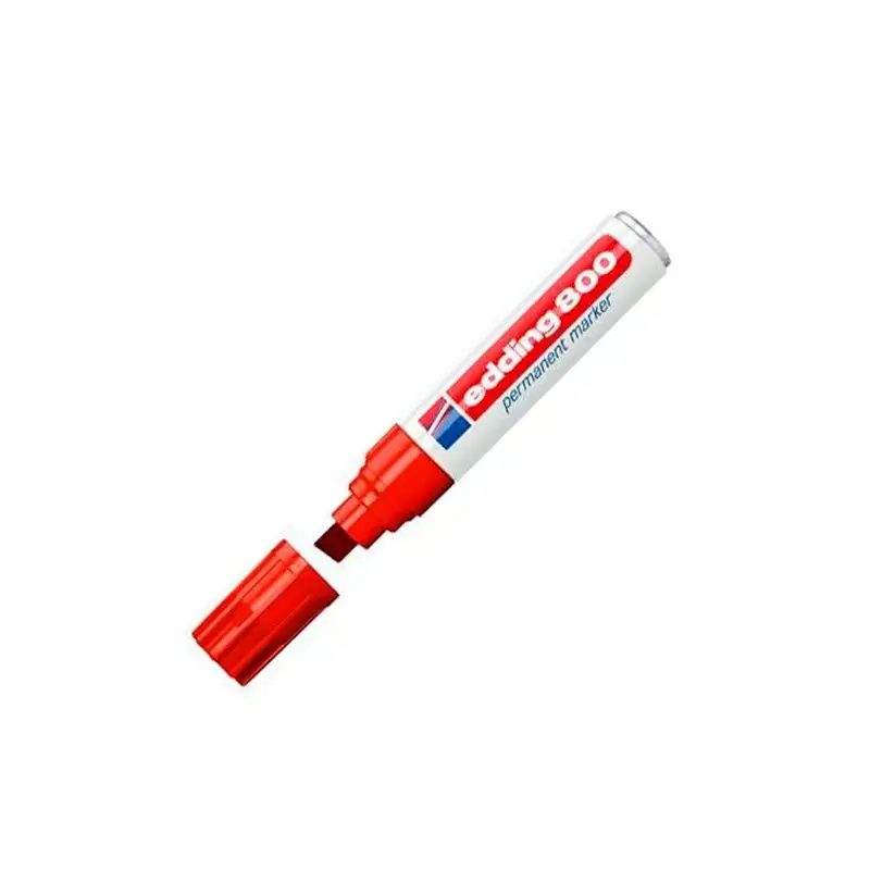 (800-2) EDDING MARCADOR PERMANENTE 800 ROJO