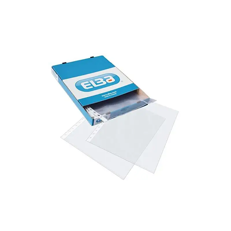 (400005366) ELBA FUNDAS MULTITALADRO 16 PP CRISTAL FOLIO 70 MICRAS STANDARD CAJA 100 UD