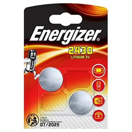 (EGZ37991) ENERGIZER PILAS PLANAS DE LITIO 3V - CR2430 (2 PACK)