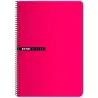 (100435749) ENRI CUADERNO ESPIRAL 100H FOLIO 70GR T/DURA 4X4 ROJO