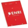 (400032069) ENRI BLOC DE NOTAS GRAPADO 80H A4 4X4 T/BLANDA ROJO