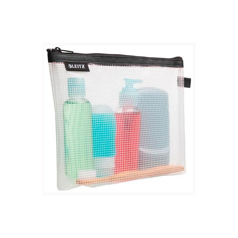 (40140095) LEITZ BOLSITA WOW MULTIUSOS LAVABLE CREMALLERA 17X24 CM FONDO EXTENSIBLE NEGRO