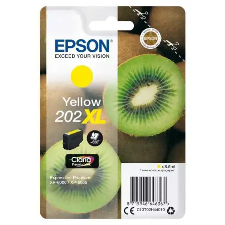 (C13T02H44010) EPSON SINGLEPACK YELLOW 202XL CLARIA PREMIUM INK