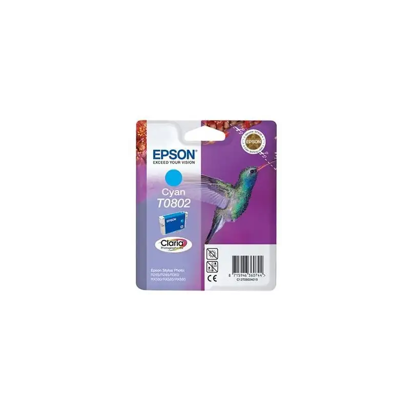 (C13T08024011) EPSON STYLUS PHOTO R-265/360/RX-560/585/685 CARTUCHO CIAN