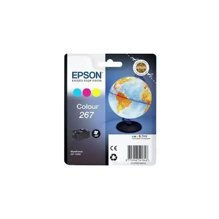 (C13T26704010) EPSON SINGLEPACK COLOUR WF-100W 267 INK CARTRIDGE
