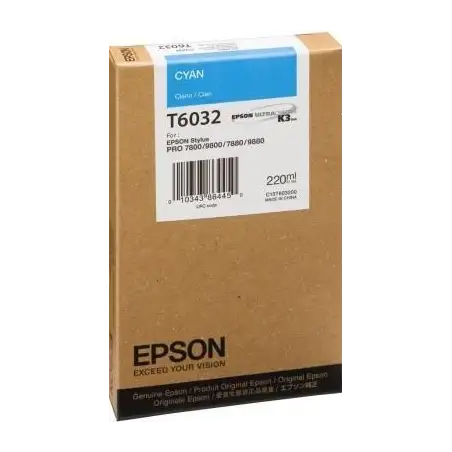 (C13T603200) EPSON GF STYLUS PRO 7880 9880 7800 9800 CARTUCHO CIAN
