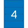 (01375) APLI ETIQUETAS ADHESIVAS ESPECIAL ARCHIVO 190X61MM INKJET/LÁSER C/ROMOS 4 X 20H AZUL