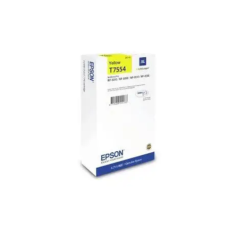 (C13T755440) EPSON CARTUCHO AMARILLO XL 4000P WF-8XXX