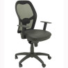 (15SNSPNE) PIQUERAS Y CRESPO SILLA JORQUERA GIRATORIA SINCRO BRAZOS/R RESPALDO DE MALLA Y ASIENTO SIMILPIEL NEGRO