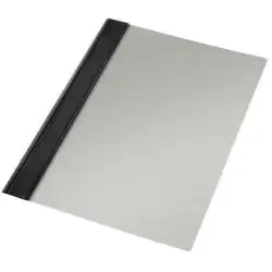 (13209) ESSELTE DOSSIER FÁSTENER MOD 132/1 PVC RÍGIDO 150 MICRAS FOLIO NEGRO - CAJA DE 50U