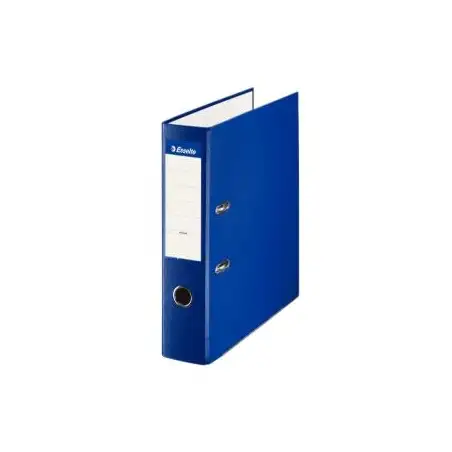 (42303) ESSELTE ARCHIVADOR PALANCA FOLIO LOMO ANCHO PP INTERIOR FORRADO EN PAPEL RADO CANTONERAS AZUL