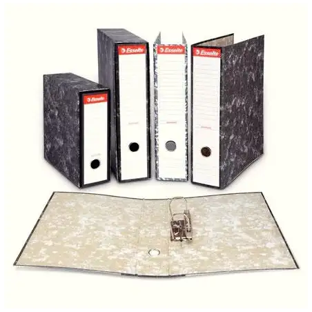 (46960) ESSELTE ARCHIVADOR PALANCA A4 LOMO ANCHO CARTÓN JASPEADO