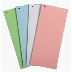 (13495B) EXACOMPTA SEPARADORES CARTULINA RECICLADA 105X240MM PAQUETE 100 FICHAS COLORES SURTIDOS