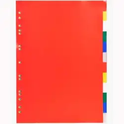 (3012E) EXACOMPTA SEPARADORES 12 POSICIONES A4 PP FLEXIBLE OPACO COLORES NEUTROS