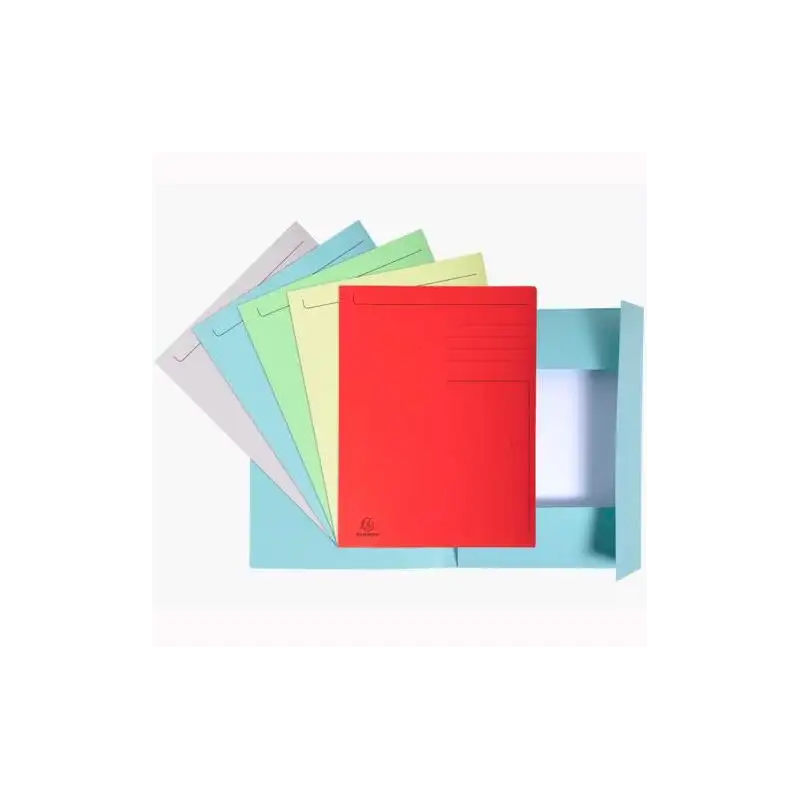 (448000E) EXACOMPTA SUBCARPETA IMPRESA 3 SOLAPAS FOREVER A4 280GR COLORES SURTIDOS