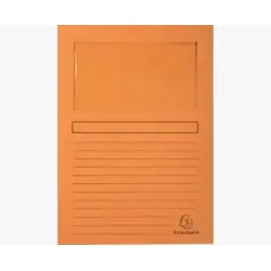(50104E) EXACOMPTA SUBCARPETA A4 FOREVER CON VENTANA NARANJA 120GR -100U-