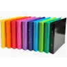 (51029E) EXACOMPTA CARPETA 2 ANILLAS 25MM IDERAMA A5 CARTÓN FORRADO EN PAPEL COLORES SURTIDOS