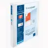 (51842E) EXACOMPTA CARPETA 4 ANILLAS MIXTAS 30MM KREACOVER FORRADA PP A4+ PERSONALIZABLE 3 BOLSOS EXTERIORES BLANCO