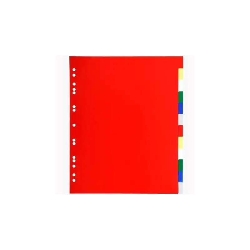 (93H) EXACOMPTA SEPARADORES 12 POSICIONES A4+ PP FLEXIBLE COLORES NEUTROS