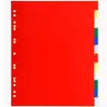 (93H) EXACOMPTA SEPARADORES 12 POSICIONES A4+ PP FLEXIBLE COLORES NEUTROS