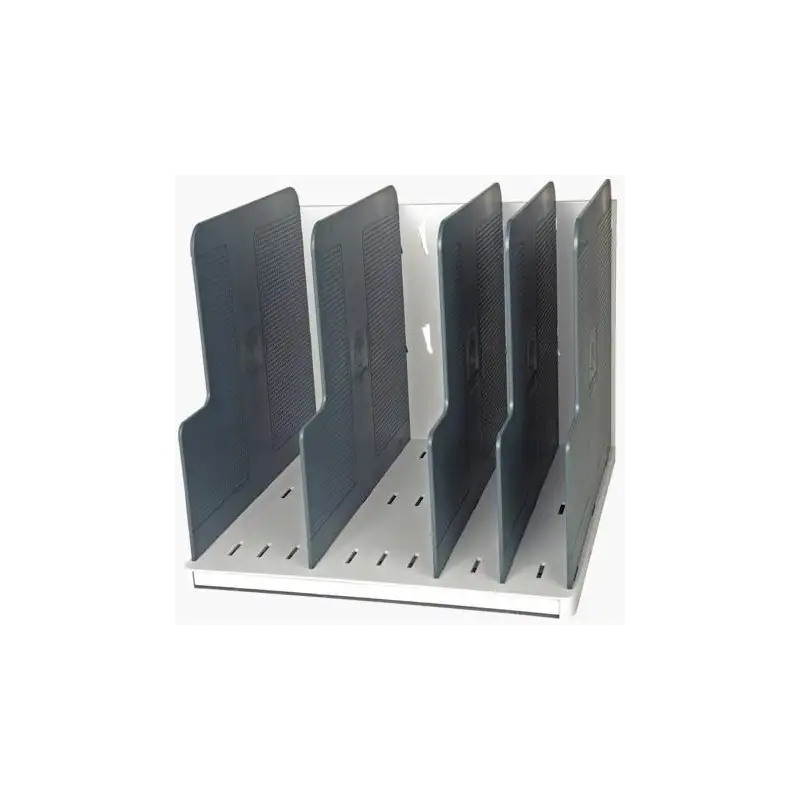 (390740D) EXACOMPTA MODULOTOP CLASIFICADOR VERTICAL CON 5 SEPARADORES A4+ GRIS CLARO/GRIS RATÓN
