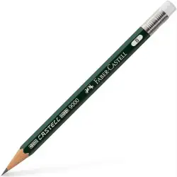 (119038) FABER CASTELL LÁPIZ CORTO CON GOMA PARA RECAMBIO 9000 B