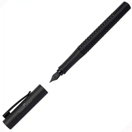 (140963) FABER CASTELL PLUMA ESTILOGRÁFICA GRIP EDITION F NEGRO
