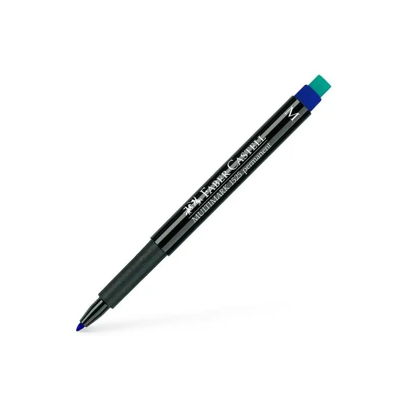 (152551) FABER CASTELL ROTULADOR PERMANENTE MULTIFUNCIONAL MULTIMARK M CON GOMA INTEGRADA AZUL