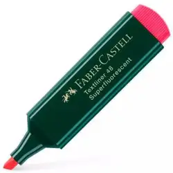 (154821) FABER CASTELL MARCADOR SUPERFLUORESCENTE TEXTLINER 48 ROJO