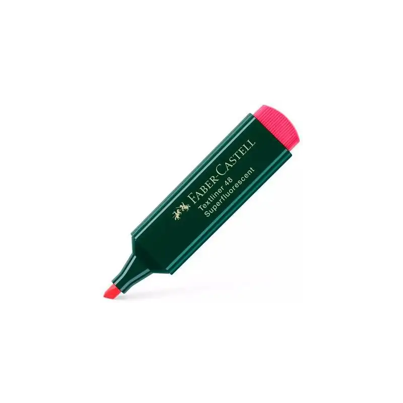 (154821) FABER CASTELL MARCADOR SUPERFLUORESCENTE TEXTLINER 48 ROJO