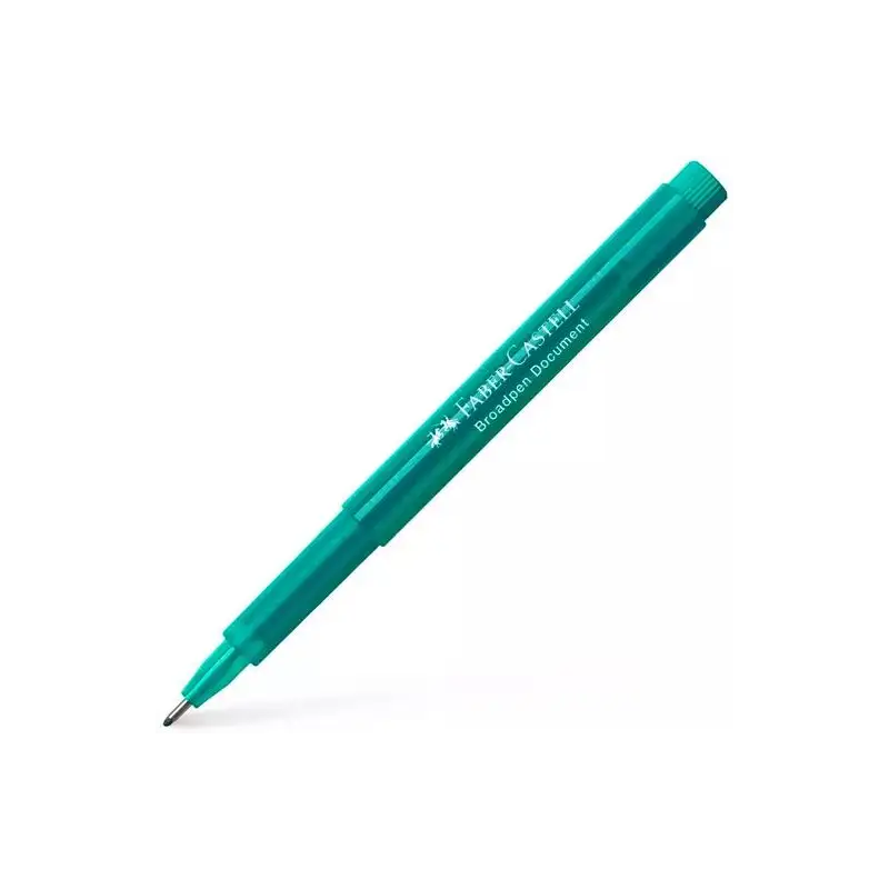 (155456) FABER CASTELL ROTULADOR BROADPEN DOCUMENT 0.8MM TURQUESA