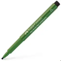 (167574) FABER CASTELL ROTULADOR PERMANENTE PITT ARTIST PEN CALLIGRAPHY 2.5MM VERDE ÓXIDO CROMO