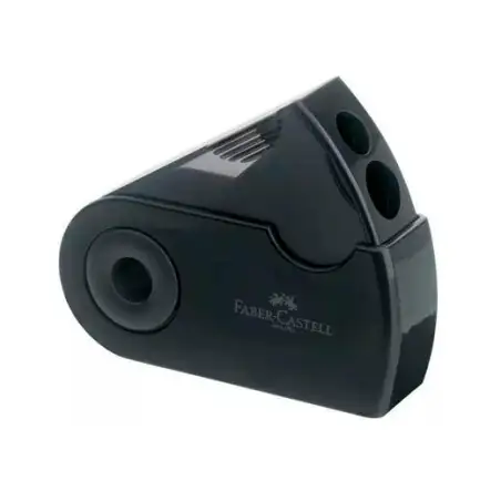 (182700) FABER CASTELL AFILALÁPICES DOBLE FUNDA Y DEPÓSITO NEGRO