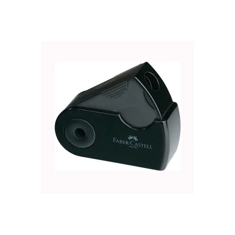 (182710) FABER CASTELL AFILALÁPICES SLEEVE MINI CON FUNDA Y DEPÓSITO NEGRO