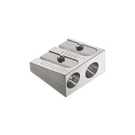 (185710) FABER CASTELL AFILALÁPICES DOBLE METÁLICO PLATEADO