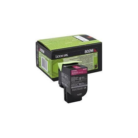(80C20M0) LEXMARK 802M TONER RETORNABLE MAGENTA (1K)