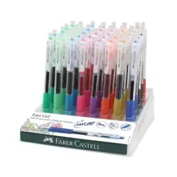 (640141) FABER CASTELL BOLÍGRAFO ROLLER FAST GEL GRIP 0.7MM C/SURTIDOS EXPOSITOR 40 UD