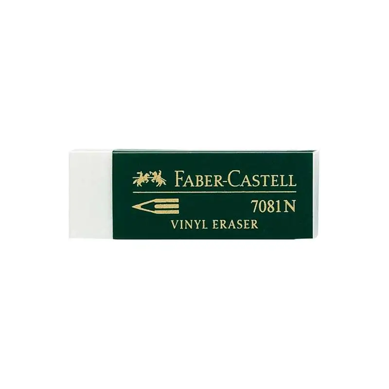 (B-7081-2) FABER CASTELL GOMA DE BORRAR 7081 N BLANCO -EN BLISTER DE 2