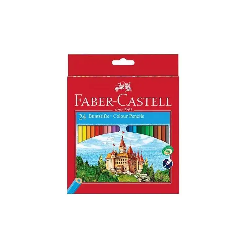 (120124) FABER CASTELL LÁPICES DE COLORES CLASSIC C/SURTIDOS ESTUCHE 24 UD
