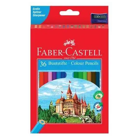 (120136) FABER CASTELL LÁPICES DE COLORES CLASSIC C/SURTIDOS ESTUCHE 36 UD