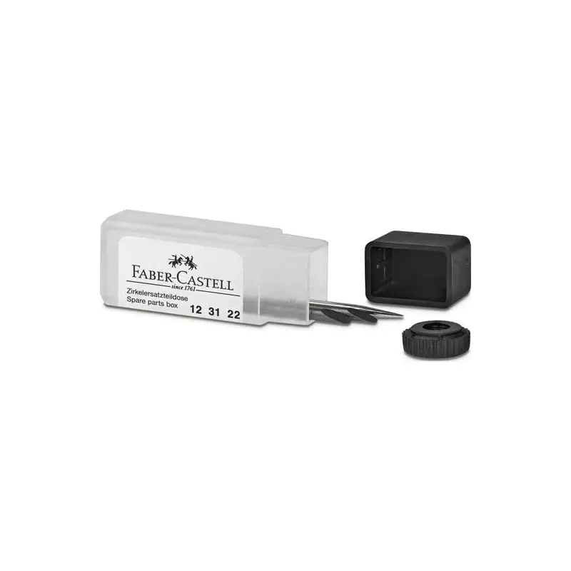(123122) FABER CASTELL CAJA DE PIEZAS DE RECAMBIO PARA COMPÁS