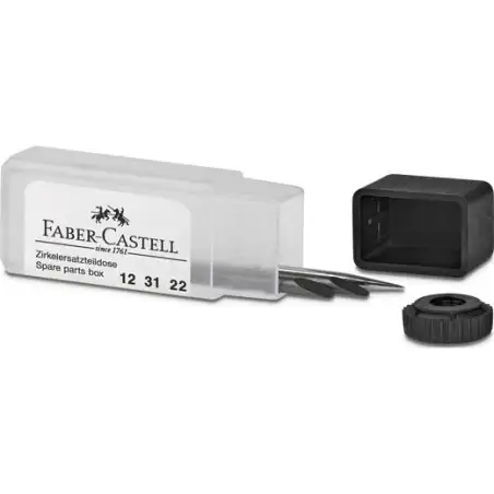 (123122) FABER CASTELL CAJA DE PIEZAS DE RECAMBIO PARA COMPÁS