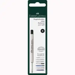 (148787) FABER CASTELL RECAMBIO PARA BOLÍGRAFO GRAN CAPACIDAD B NEGRO EN BLISTER