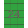 (01594) APLI ETIQUETAS ADHESIVAS 70X37MM INKJET/LÁSER C/RECTOS 24 X 20H VERDE