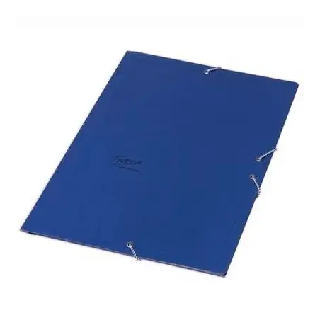 (18983) FABRISA CARPETA DE GOMAS AZUL BASICA SIN  SOLAPAS FOLIO