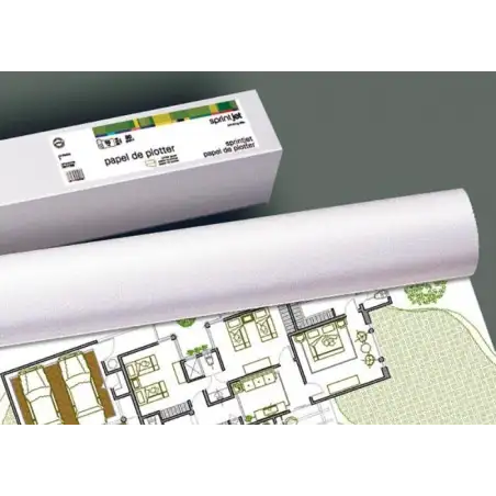 (16106) FABRISA ROLLO DE PAPEL PARA PLOTTER 610(24")X50MMX30M 180GR BLANCO MATE