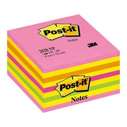 (7100200378) POST-IT CUBO DE NOTAS 450H 76X76 TONOS PASTEL MULTICOLOR